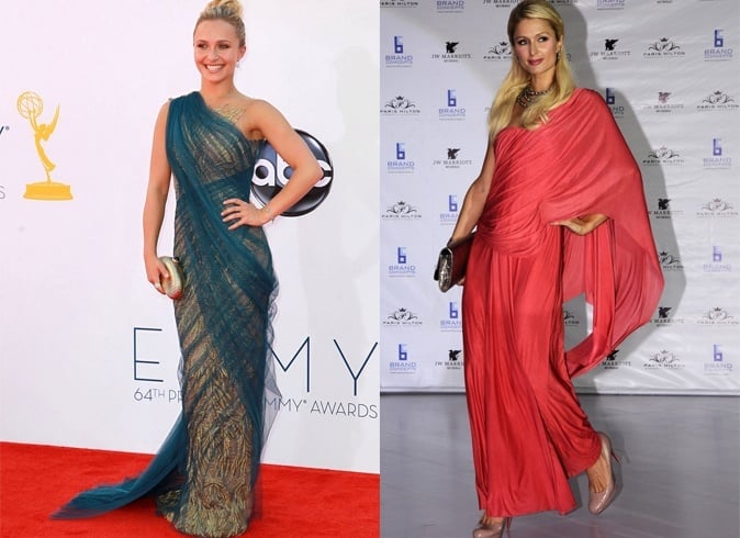 Hollywood celebs in saree gown