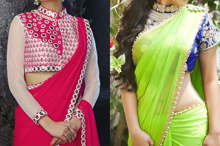 How To Design A Plain Saree At Home