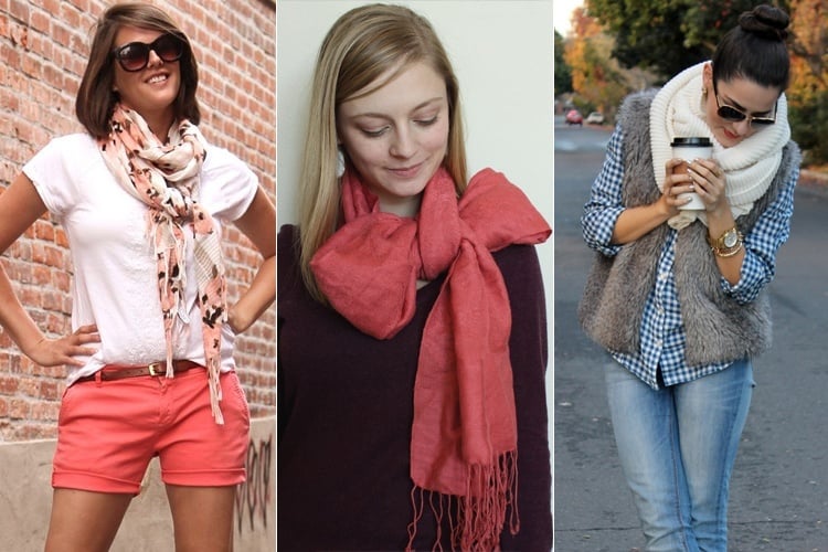 how to use scarves as accessories