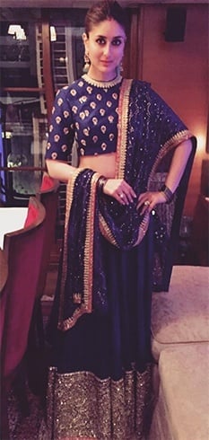 Kareena Kapoor in Sabyasachi Lehenga