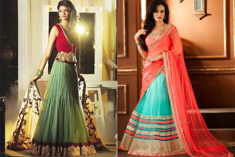 Lehenga style saree