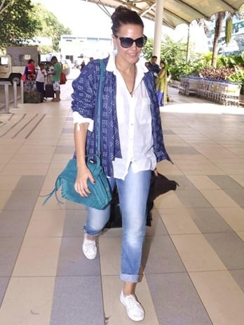 Neha Dhupia snapped at airport