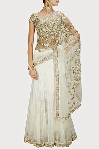 Sabyasachi White Lehenga