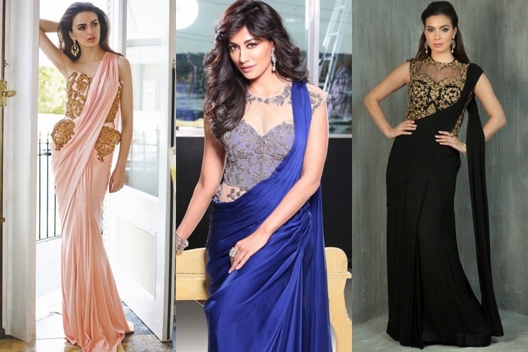 Saree Gown Designs