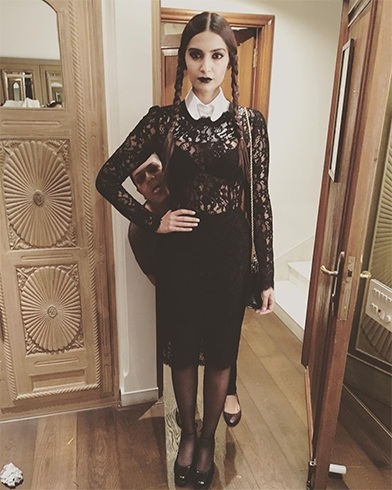 Sonam Kapoor in Dolce & Gabbana Halloween outfit