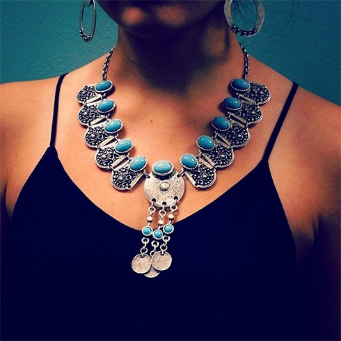 Turquoise statement necklaces