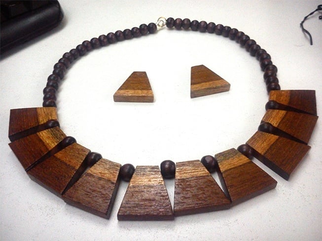 Wooden jewellery designs