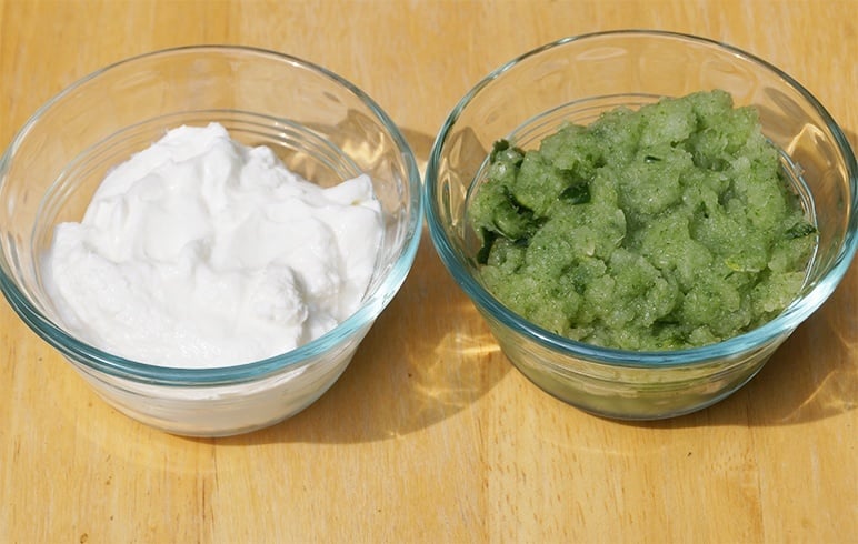 Yogurt and Cucumber Face Pack