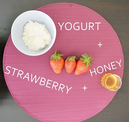 Yogurt and Strawberry Face Mask