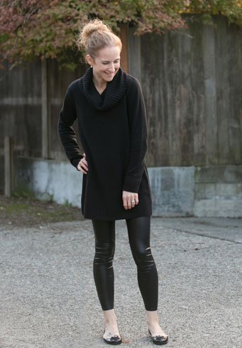 Mit Leggings zu tragende Pullover - für den ultimativen Winterlook!  