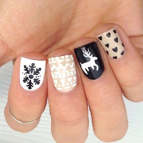 Chic christmas nails