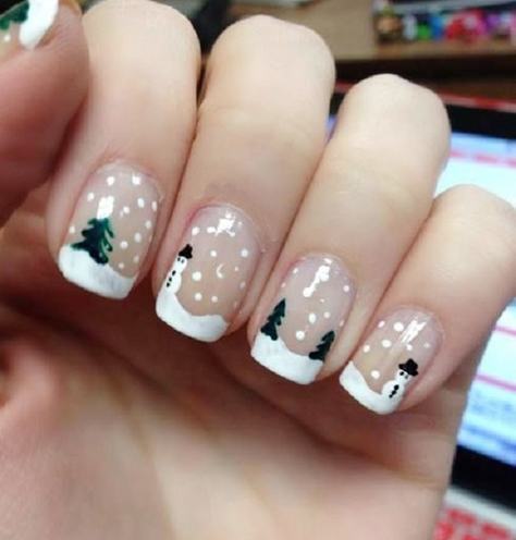 Christmas nail art