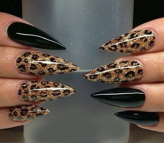 Cute stiletto nail designs