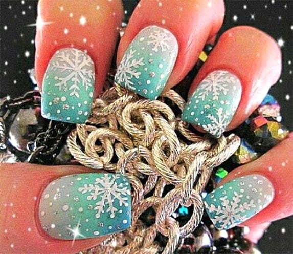 cute christmas nail art designs