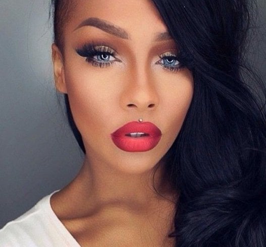 Ombre Lips with Bronze Eyes