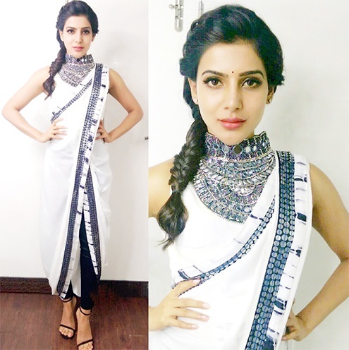 Samantha Roshni Chopra Design saree outfit