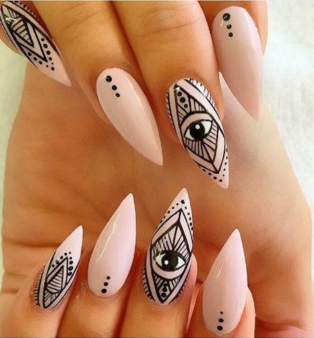 Stiletto nail designs for girl