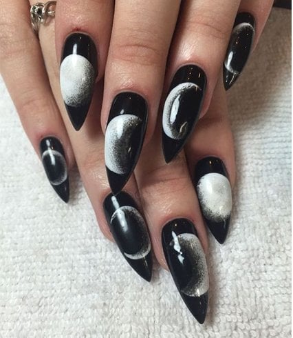 Stiletto nail designs for lady