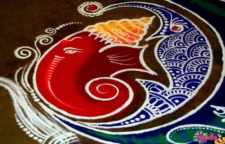 Best Ganesh Rangoli