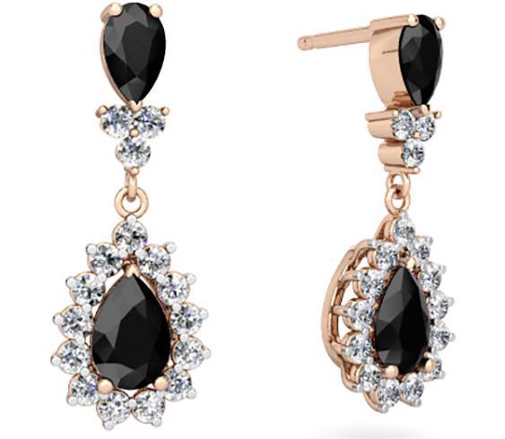 black onyx jewelry earrings