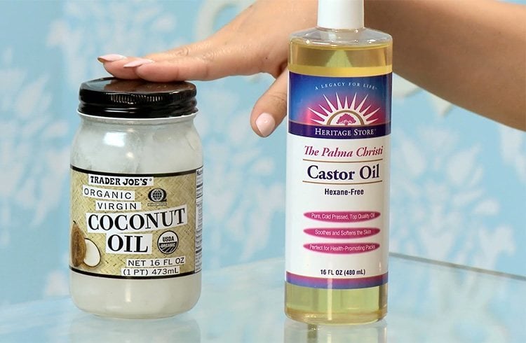 Castor and Coconut Oil Mask