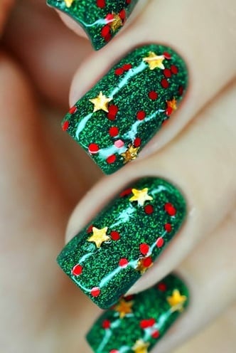 christmas Nail Art Photos