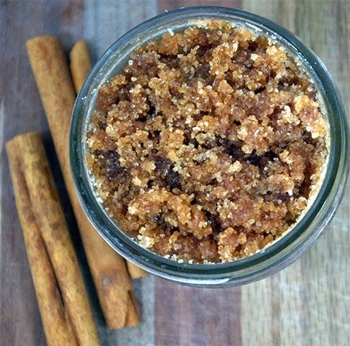 Cinnamon sugar honey scrub