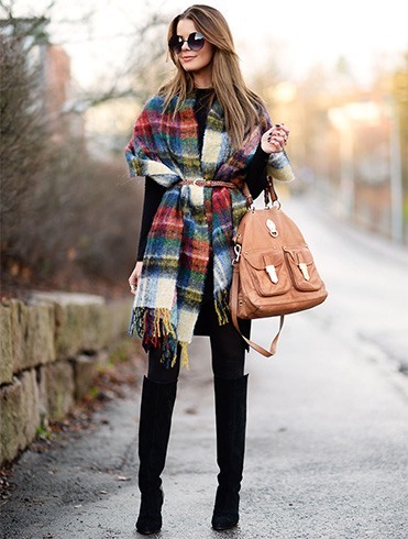 Colorful ponchos