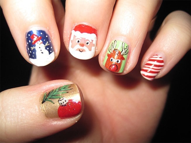 Cute Christmas nail designs