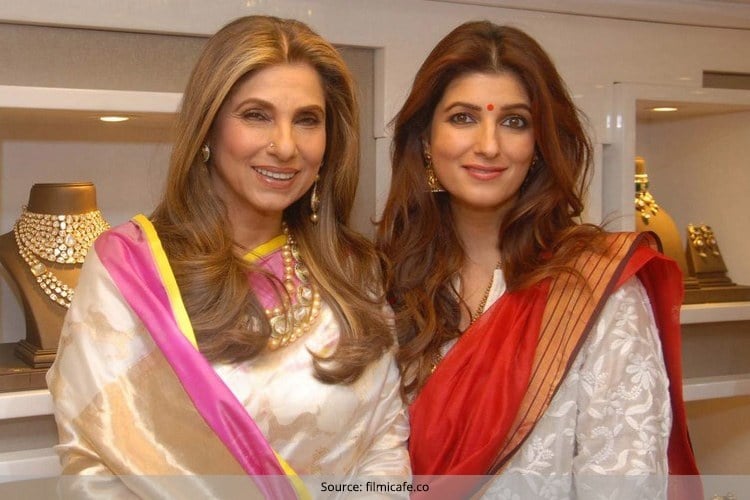 Dimple Kapadia and Twinkle Khanna