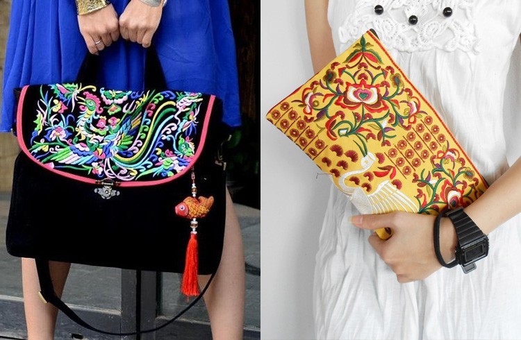 Embroidered Purses And Bags