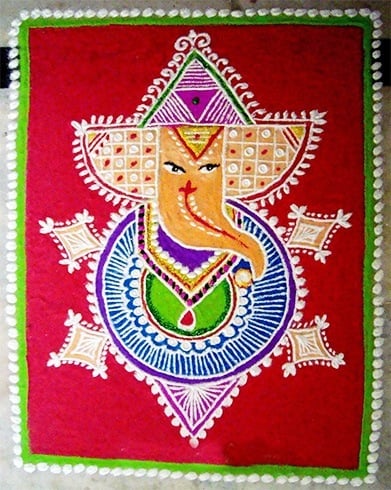 Ganesh Rangoli