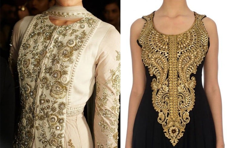 Hand Embroidery Designs For Kurtis