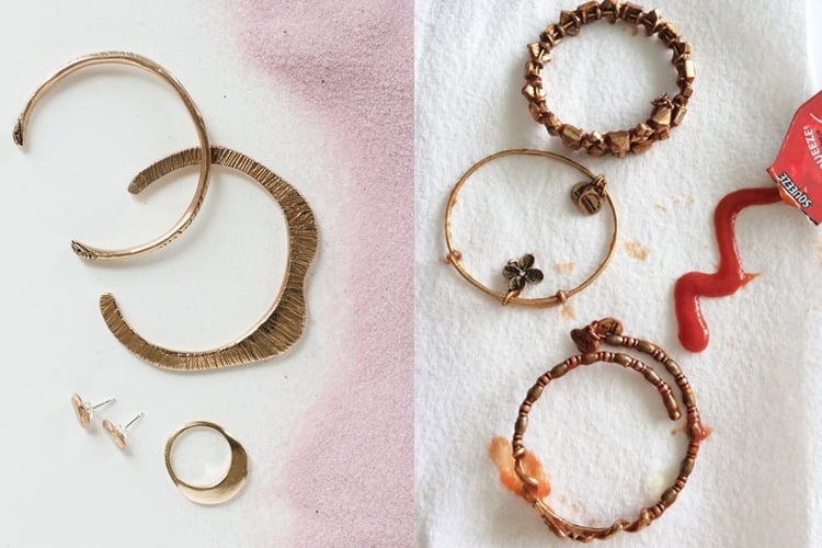 how to clean brass jewelry