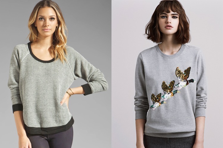 sweatshirt without bottom band