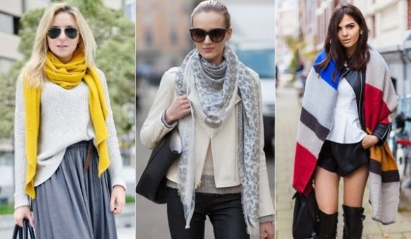 how to wear winter scarves
