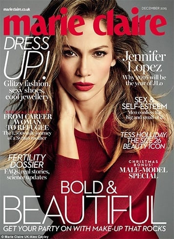 Jennifer Lopez on Marie Claire