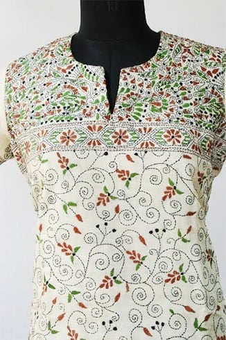 Kantha Embroidery Kurtis
