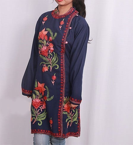 Buy online Ada Hand Embroidered Pink Cotton Lucknow Chikan Kurti from Kurta  Kurtis for Women by Ada for ₹990 at 0% off | 2024 Limeroad.com