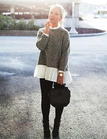 Knit Sweater And Jeggings