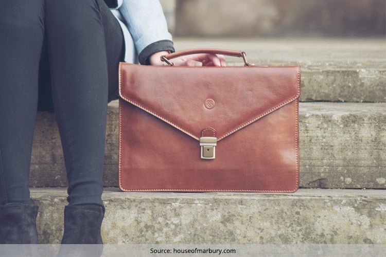 Leather Briefcase Bag