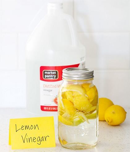 Lemon and vinegar