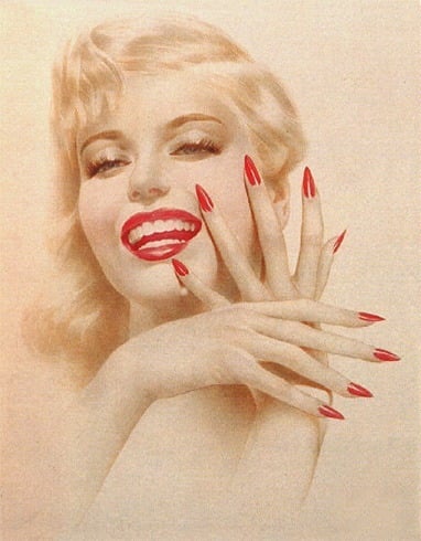 Marilyn Monroe stiletto nails