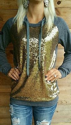 Metallic sweatshirt