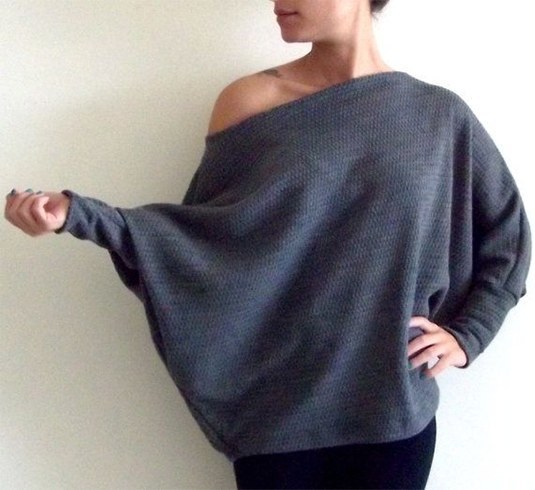 Off shoulder sweatshirt