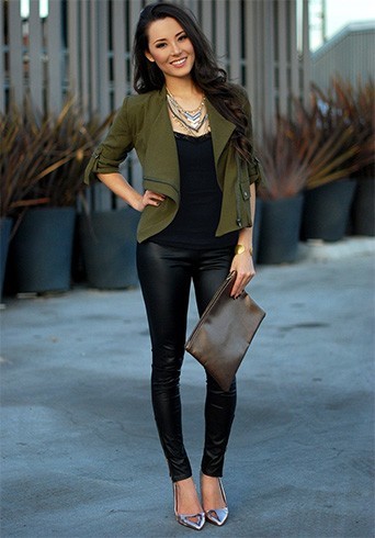 Olive green jackets