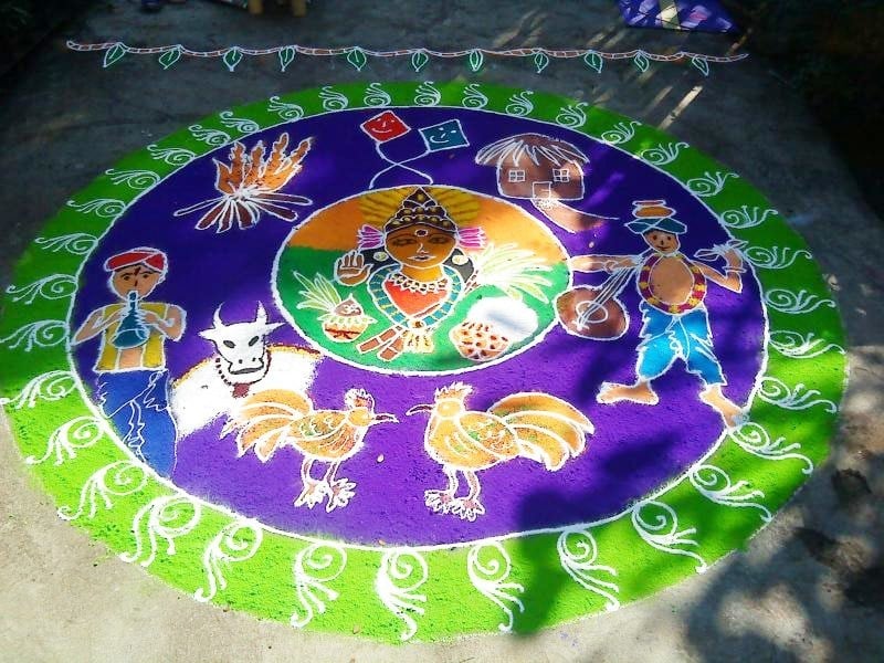 pongal rangoli