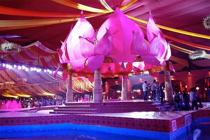 Ravi Pillai Daughter Wedding Mandapm