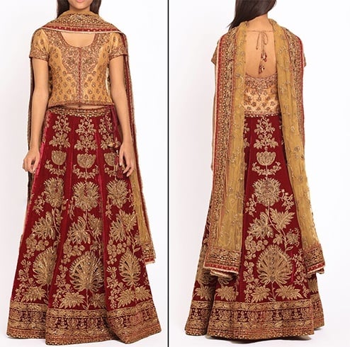 Ritu Kumar embroidered bridal lehenga