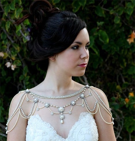 Shoulder necklace for bride